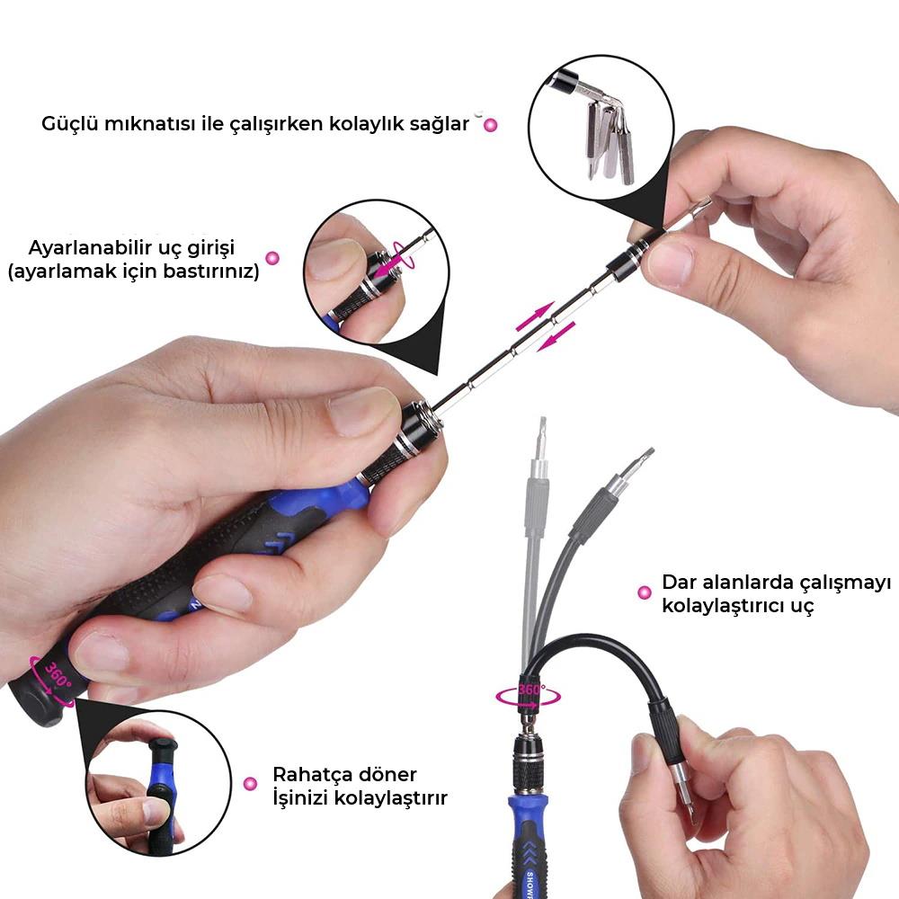 Olinman 115in1 Tornavida Seti